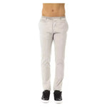 Uominitaliani Gray Cotton Mens Pant