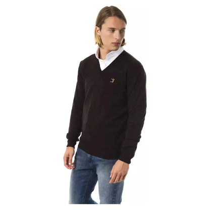 Uominitaliani Brown Merino Wool Men Sweater 1728,67345744032,Brown,Clothing,L,M,Men,Men - Clothing,New with tags,S,Sweaters - Clothing,Sweaters - Men - Clothing,Sweatshirts - Sweaters - Clothing,Uominitaliani,XL,XXL