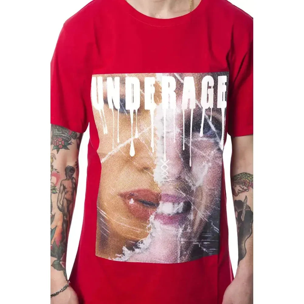 Nicolo Tonetto Red Cotton Men's T-Shirt