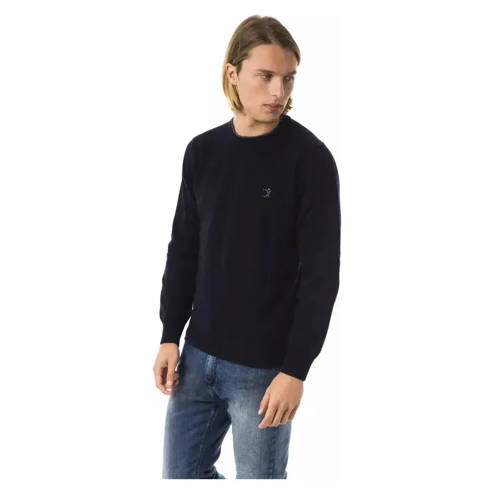 Uominitaliani Blue Wool Men Sweater 1728,67345744032,Blue,Clothing,Men,Men - Clothing,New with tags,S,Sweaters - Clothing,Sweaters - Men - Clothing,Sweatshirts - Sweaters - Clothing,Uominitaliani