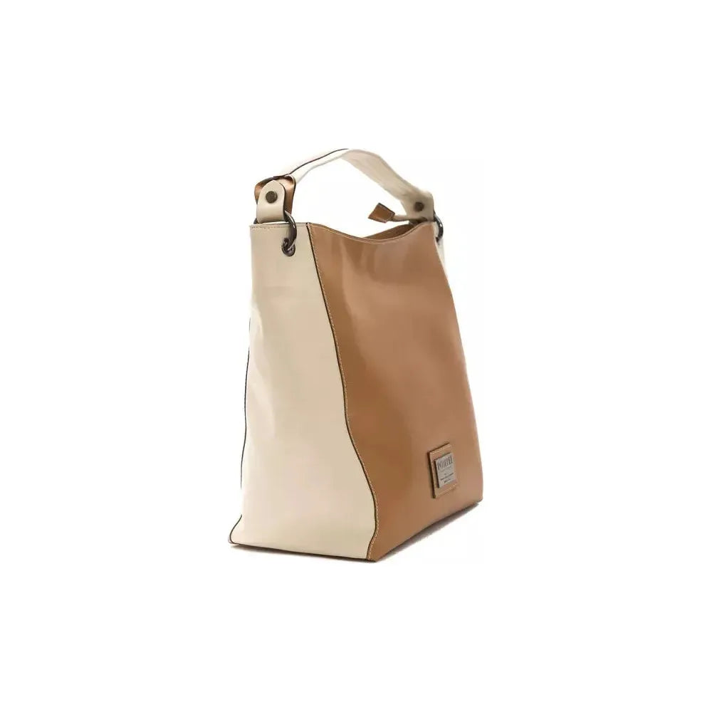 Pompei Donatella Brown Leather Women Shoulder Bag