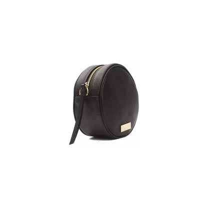 Pompei Donatella Black Leather Women Crossbody Bag Pompei Donatella