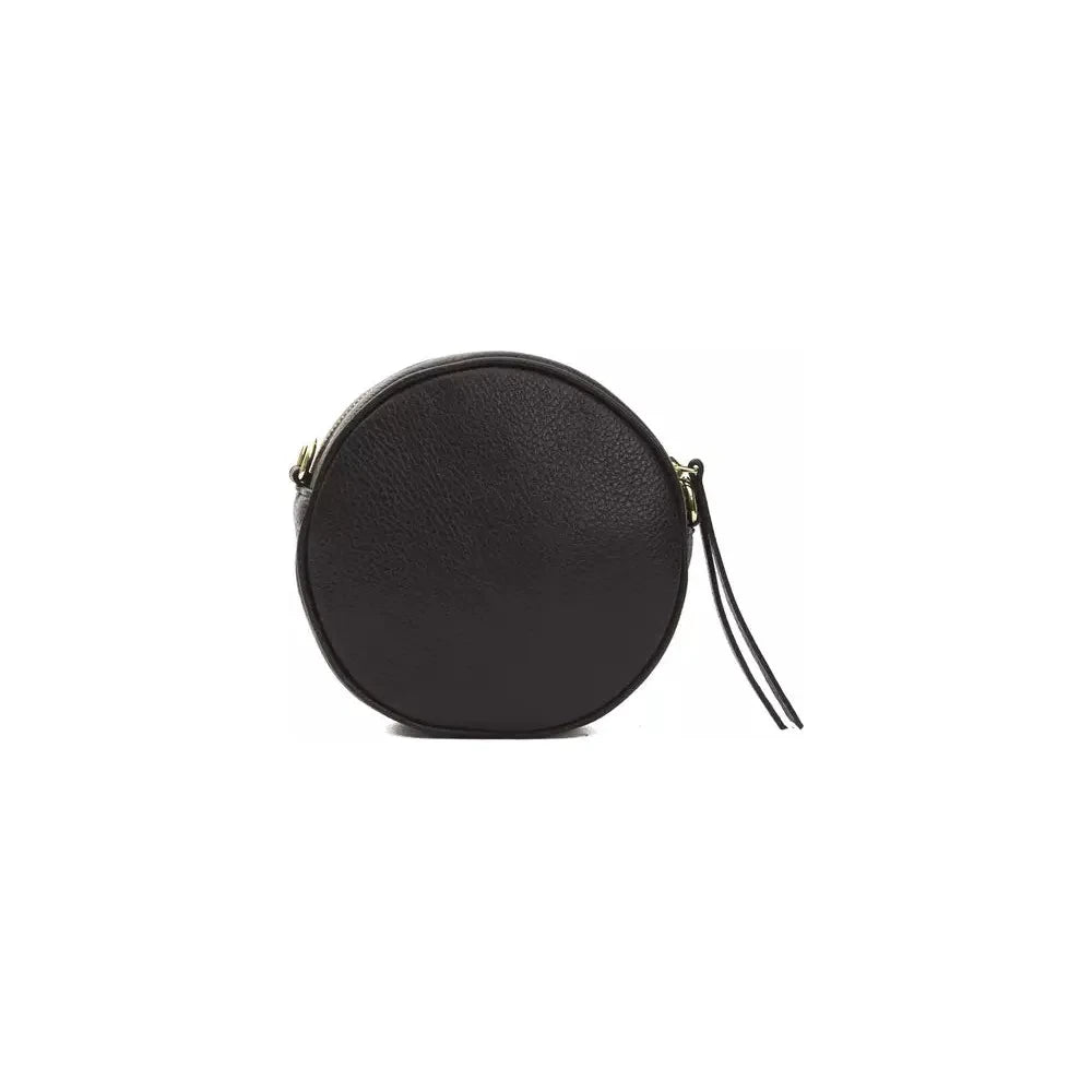 Pompei Donatella Black Leather Women Crossbody Bag Pompei Donatella