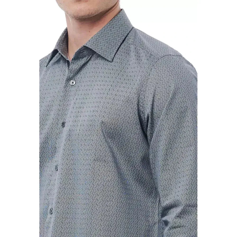 Bagutta Black Cotton Men Shirt MAN SHIRTS