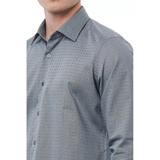 Bagutta Black Cotton Men Shirt MAN SHIRTS