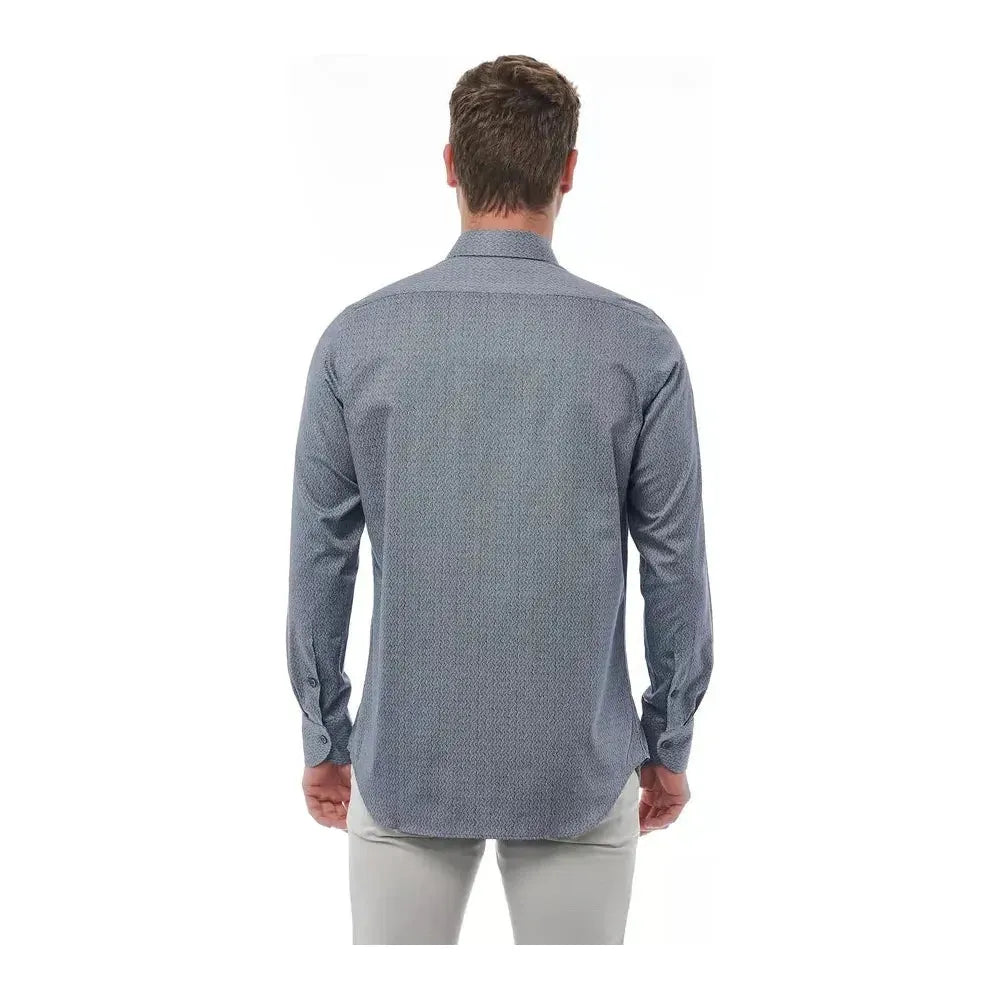 Bagutta Black Cotton Men Shirt MAN SHIRTS