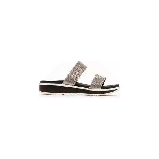 Péché Originel Silver Textile Women Sandal PC-18721-EU36/US6