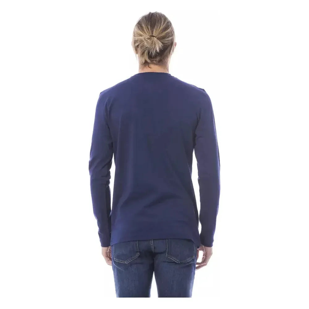 Verri Blue Cotton Men T-Shirt