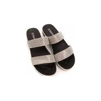 Péché Originel Silver Textile Women Sandal