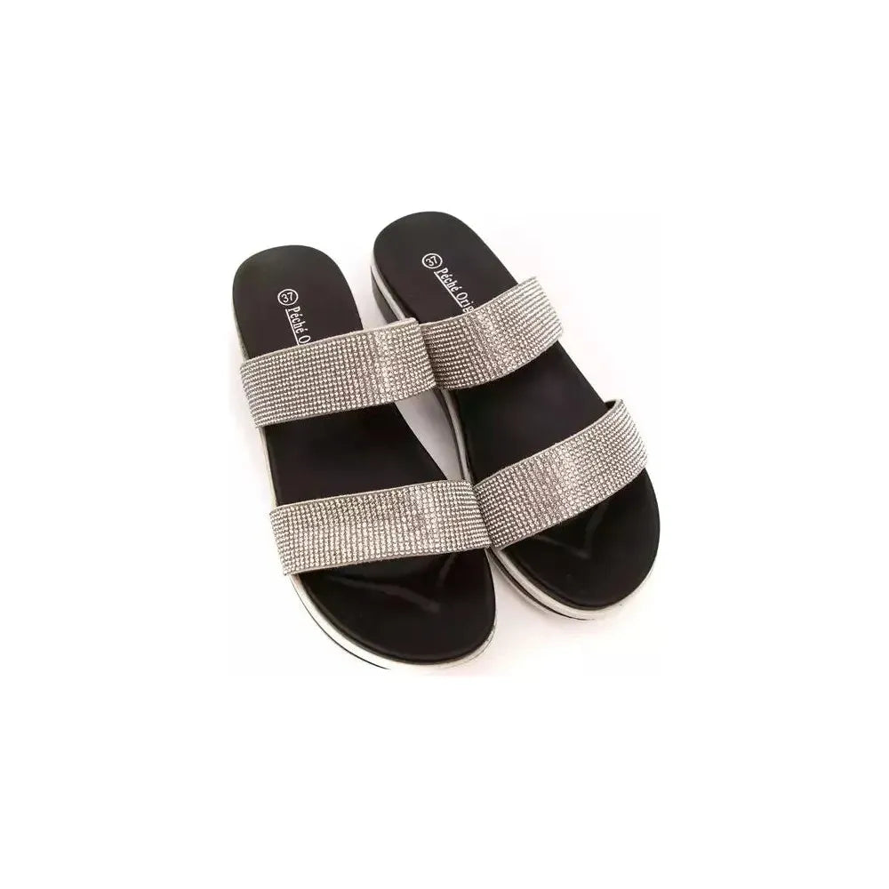 Péché Originel Silver Textile Women Sandal PC-18721-EU36/US6