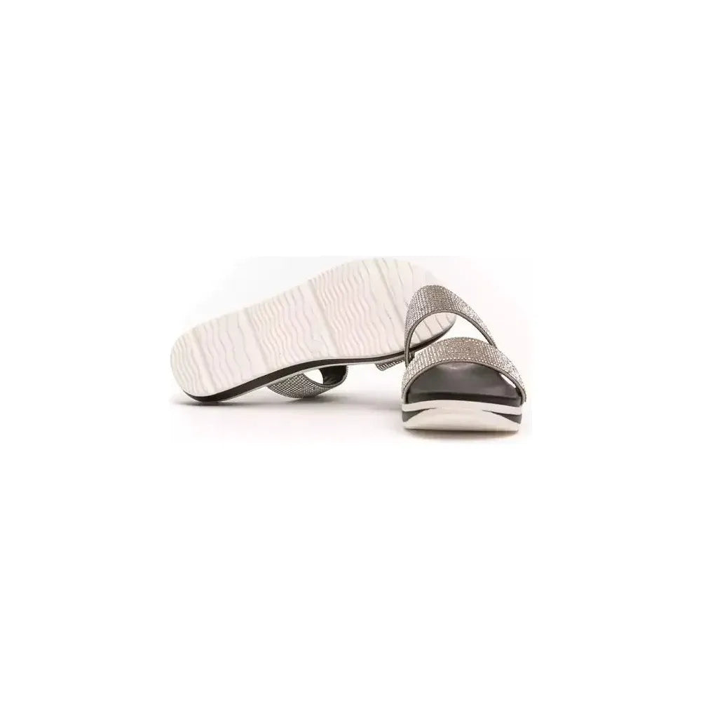 Péché Originel Silver Textile Women Sandal PC-18721-EU36/US6