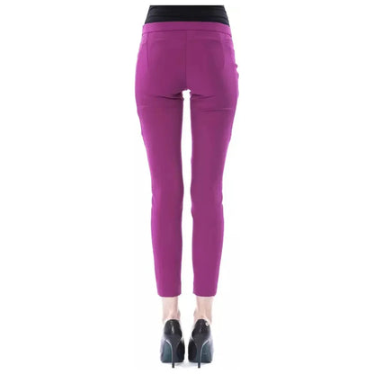 BYBLOS Purple Polyester Women Pants