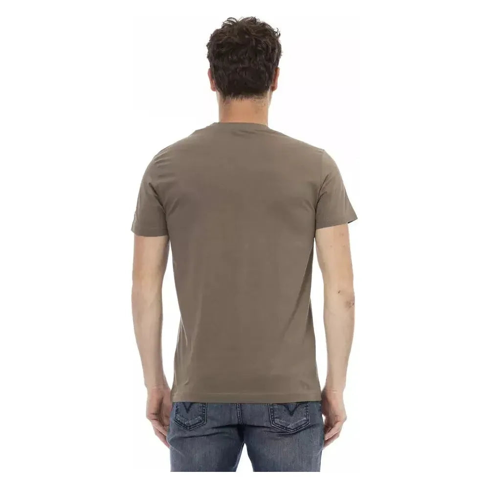 Trussardi Action Brown Cotton Men's T-Shirt