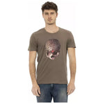 Trussardi Action Brown Cotton Men T-Shirt