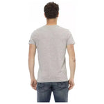 Trussardi Action Gray Cotton Men T-Shirt