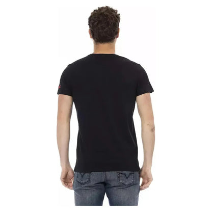Trussardi Action Black Cotton Men T-Shirt
