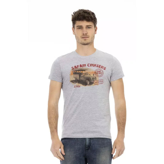 Trussardi Action Gray Cotton Men's T-Shirt