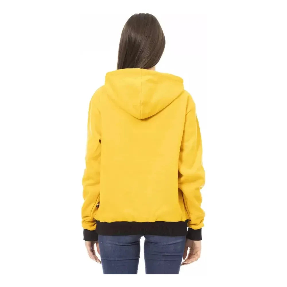 Baldinini Trend Yellow Cotton Women Hoodie