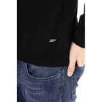 Baldinini Trend Black Fabric Men Sweater with Turtleneck Design