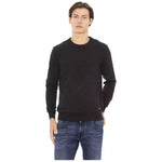 Baldinini Trend Black Wool Men Sweater