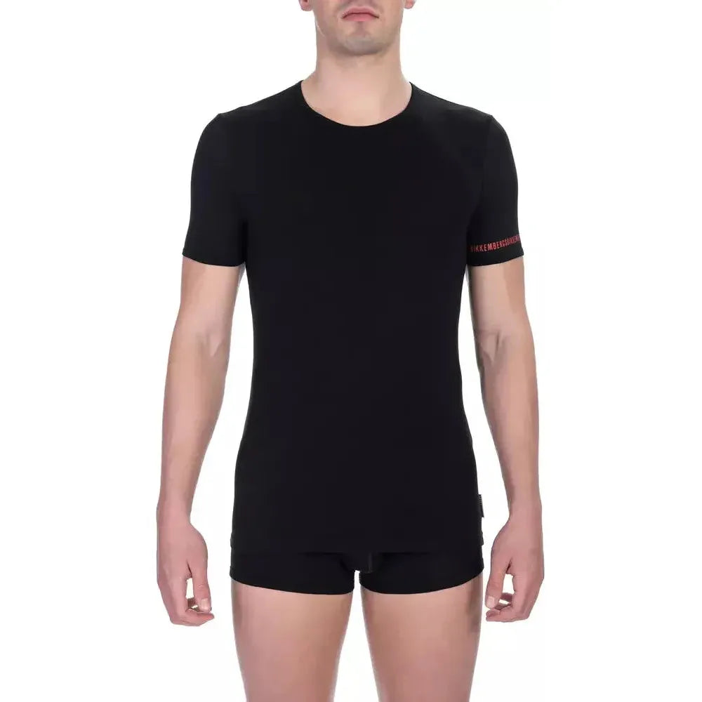 Bikkembergs "Black Cotton Men T-Shirt Twin Pack"