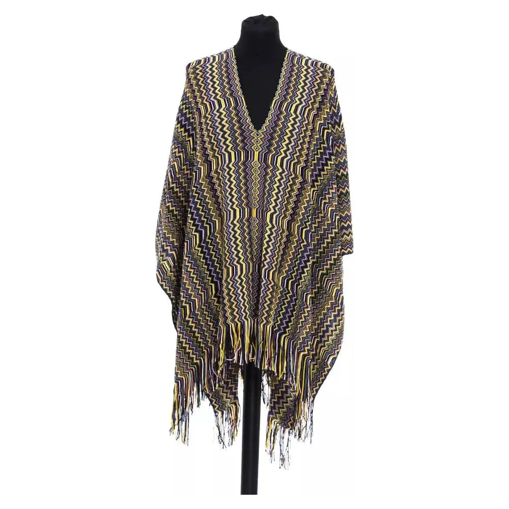 Missoni Multicolor Wool Women Poncho
