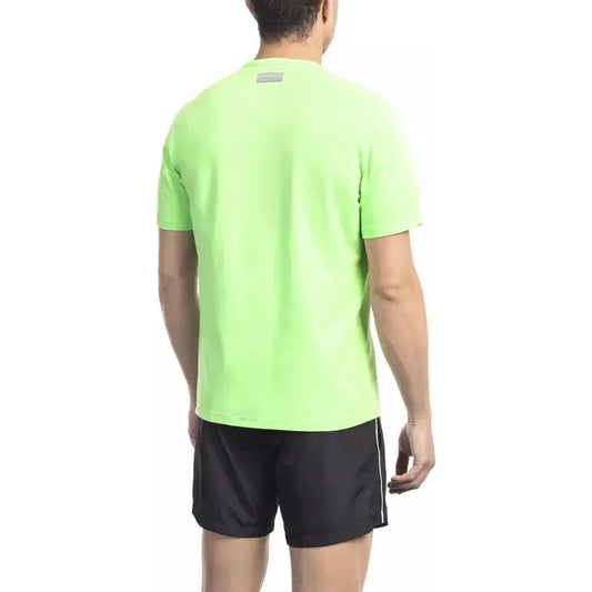Bikkembergs Green Cotton Men T-Shirt BI-22054-XL