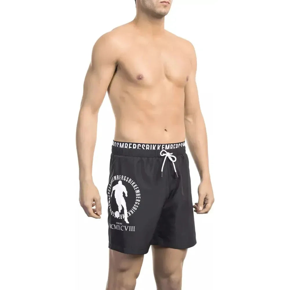 Bikkembergs Black Polyester Swimwear