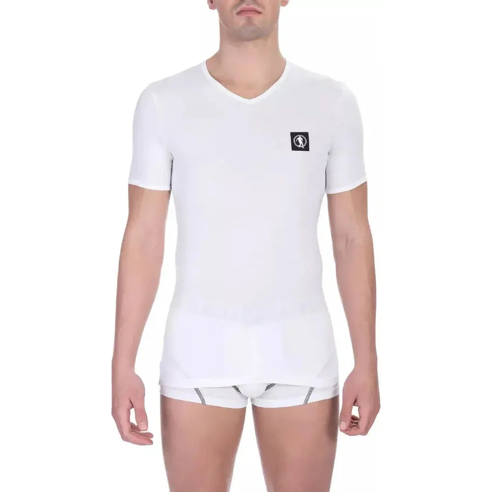 Bikkembergs White Cotton Men's T-Shirt