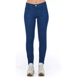 Frankie Morello Blue Cotton Women's Skinny Jean