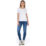 Frankie Morello Blue Other Fibres Women Jeans