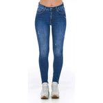 Frankie Morello Blue Other Fibres Women Jeans