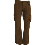 Ermanno Scervino Brown Cotton Corduroy Cargo Pants PAN74333 - 46