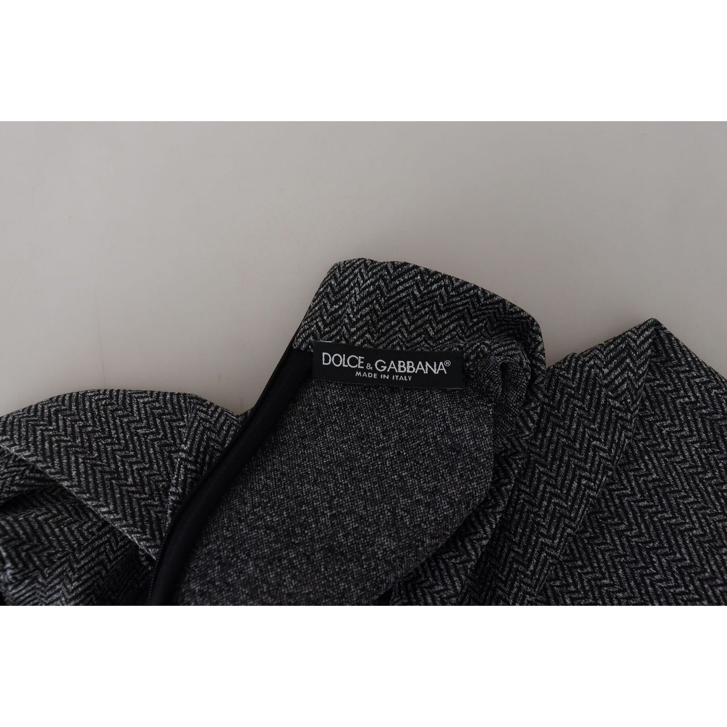 Dolce & Gabbana Dark Gray Nylon Turtleneck Pullover Sweater