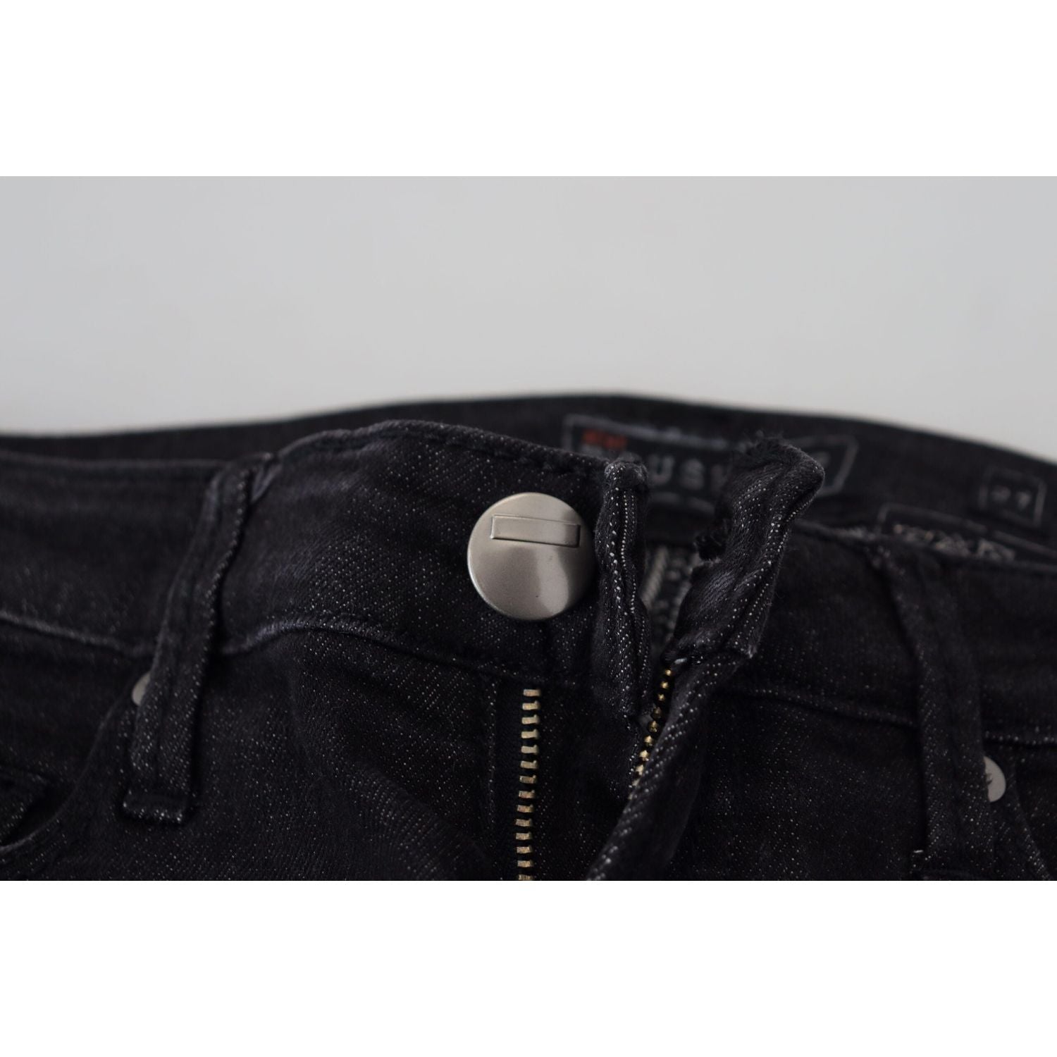 Acht Black Cotton Slim Fit Women Casual Denim Jeans