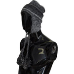 Dolce & Gabbana Elegant Gray Knitted Beanie Hat Dolce & Gabbana Black