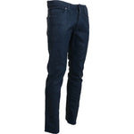 Exte Blue Cotton Tapered Slim Fit Men Casual Denim Jeans
