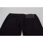 Acht Sleek Cotton Slim Fit Denim In Black Acht Black