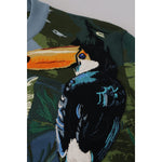 Dolce & Gabbana Multicolor Jungle Wool Pullover Logo Sweater TSH83952-50