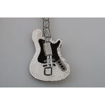 Dolce & Gabbana Gold Brass Beaded Guitar Pin Accessory Brooch Brooch