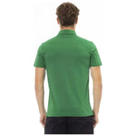 Baldinini Trend Green Cotton Men Polo