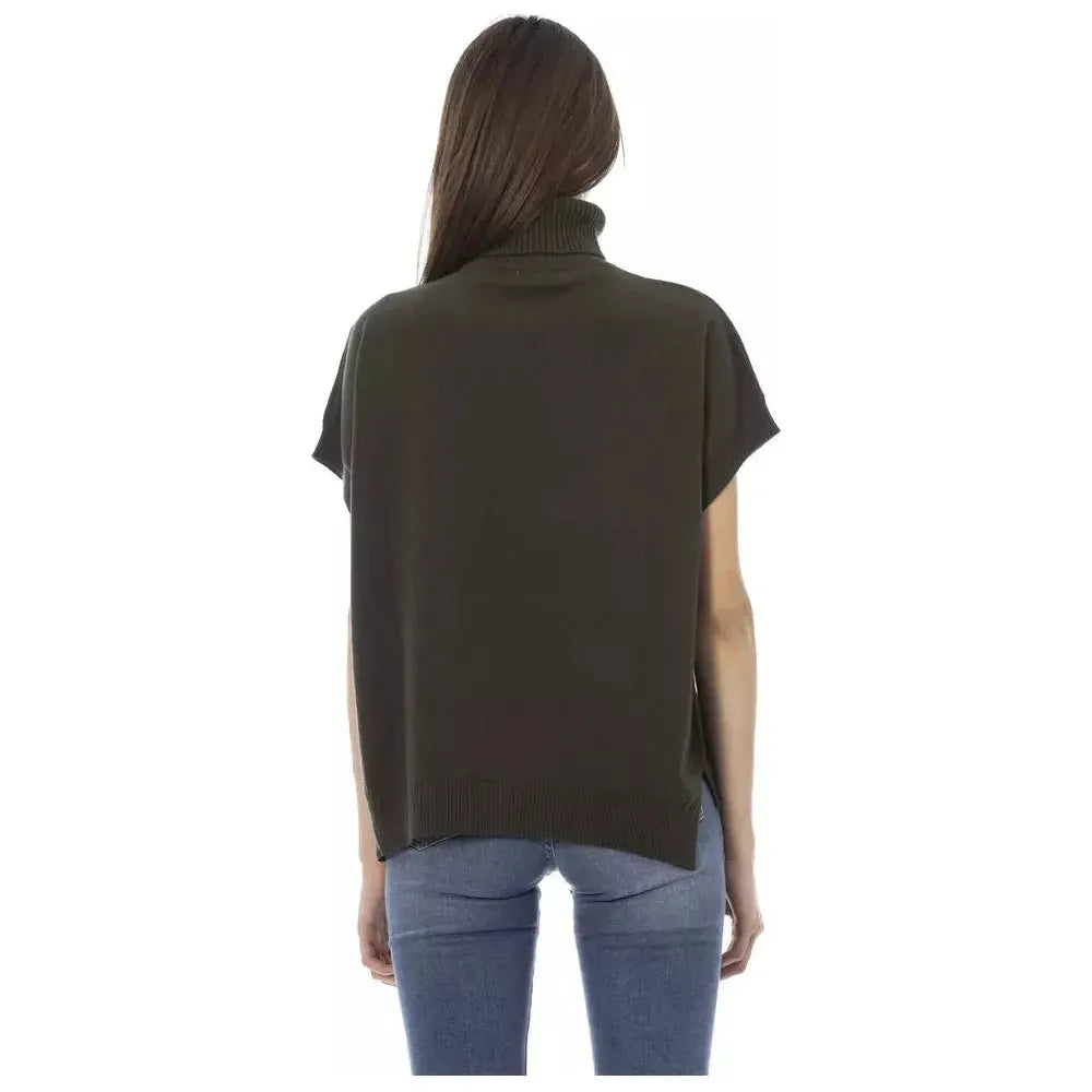 Baldinini Trend Green Wool Women Sweater