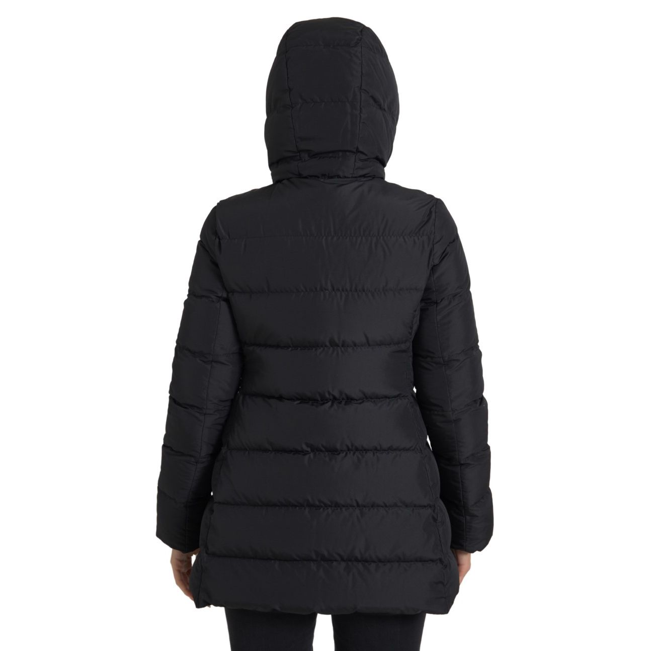 Dolce & Gabbana Black Polyester Hooded Reversible Jacket