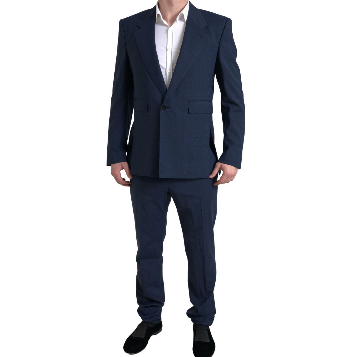 Dolce & Gabbana Blue 2 Piece Single Breasted SICILIA Suit