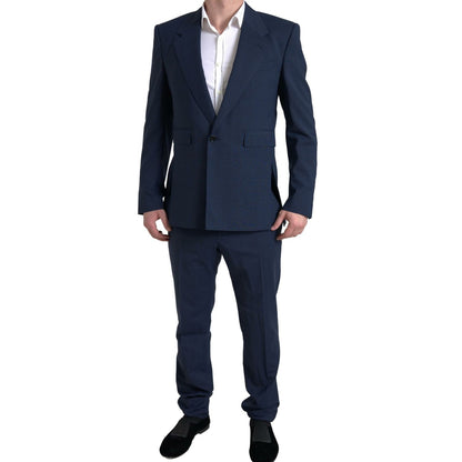 Dolce & Gabbana Blue 2 Piece Single Breasted SICILIA Suit