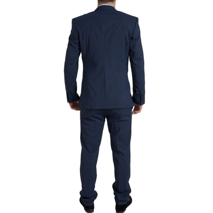 Dolce & Gabbana Blue 2 Piece Single Breasted SICILIA Suit