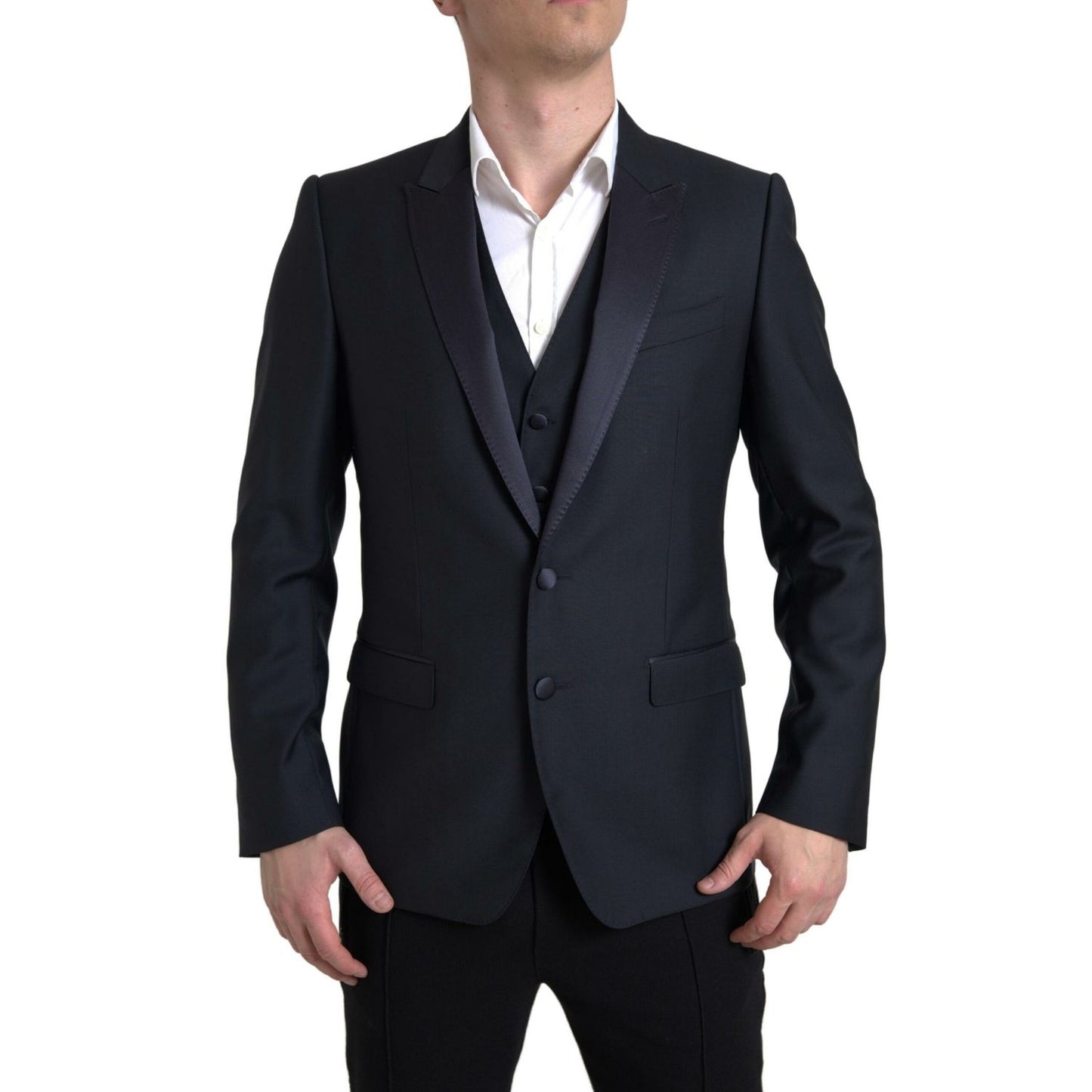 Dolce & Gabbana Blue 2 Piece Single Breasted MARTINI Suit