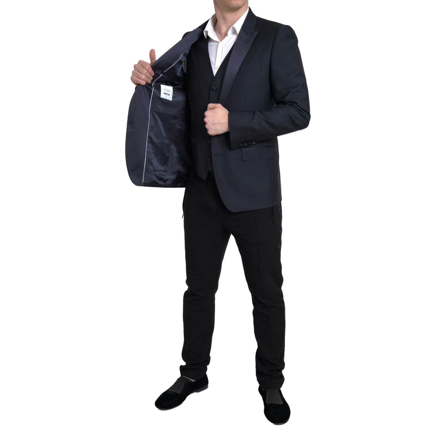 Dolce & Gabbana Blue 2 Piece Single Breasted MARTINI Suit