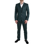 Dolce & Gabbana Green 3 Piece Single Breasted MARTINI Suit