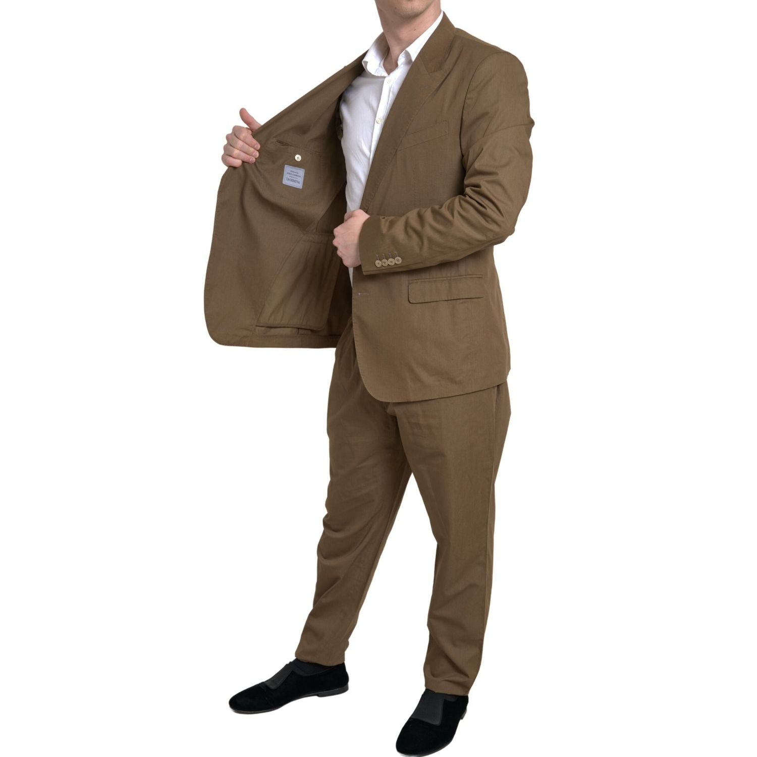 Dolce & Gabbana Brown 2 Piece Single Breasted TAORMINA Suit